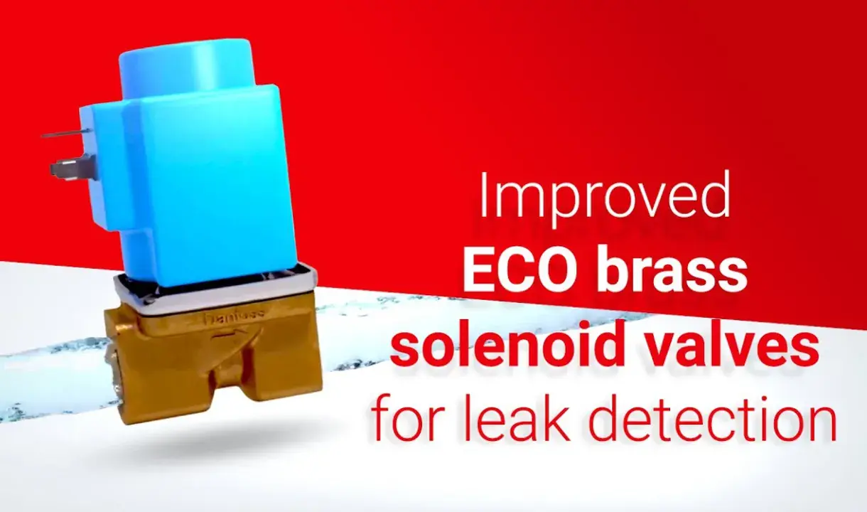 Électrovanne à membrane en laiton ECO pour détection de fuites.