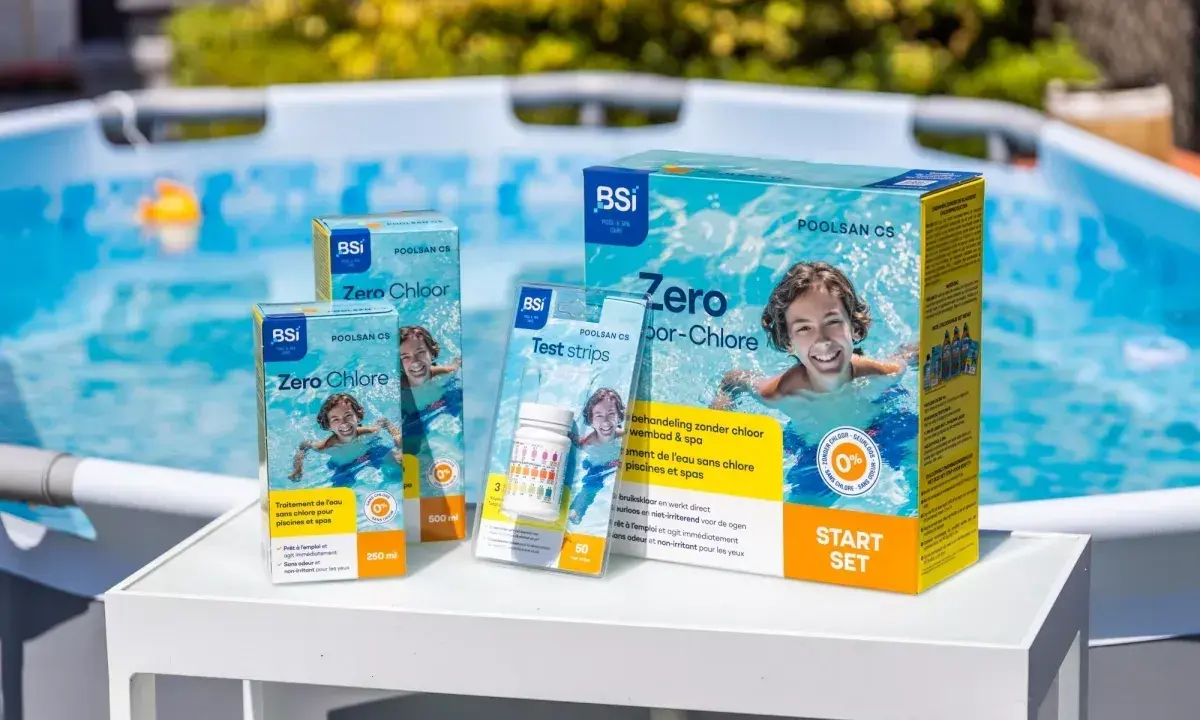 Produits BSi "Zero Chlore" pour une eau de piscine saine et sans chlore. Profitez d'une baignade agréable.