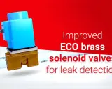 Électrovanne à membrane en laiton ECO pour détection de fuites.
