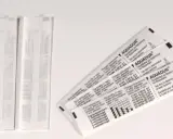Bandelettes test Aquadur pour déterminer la dureté de l'eau. Instructions en plusieurs langues.