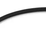 Rallonge tressée noire avec raccords mâle et femelle.