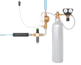 Système de traitement d'eau avec compteur, pompe et bouteille de gaz. Mon adoucisseur ne consomme plus de sel, c'est une révolution !