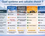 Comparatif des systèmes anti calcaire : adoucisseur à sel, magnétique, électrostatique et électronique. Lequel choisir pour une eau sans calcaire ?