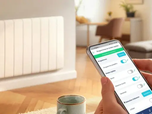 Contrôlez votre radiateur avec l'application mobile. Le **Voltalis fil pilote** vous permet de gérer les programmes et modes de chauffage à distance.