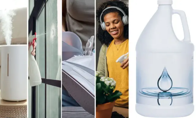 Humidificateur, nettoyage de vitres, repassage et arrosage de plantes : tous ces usages bénéficient de l'eau déminéralisée pour un résultat optimal.