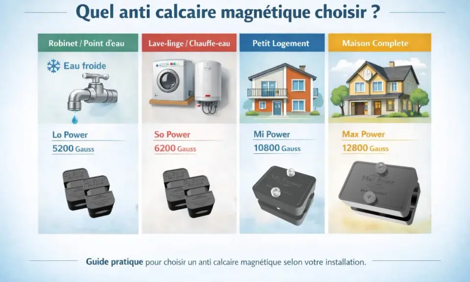 Guide pour choisir un détartrant naturel salle de bain : robinet, lave-linge, petit ou grande maison. Différents modèles et puissances.