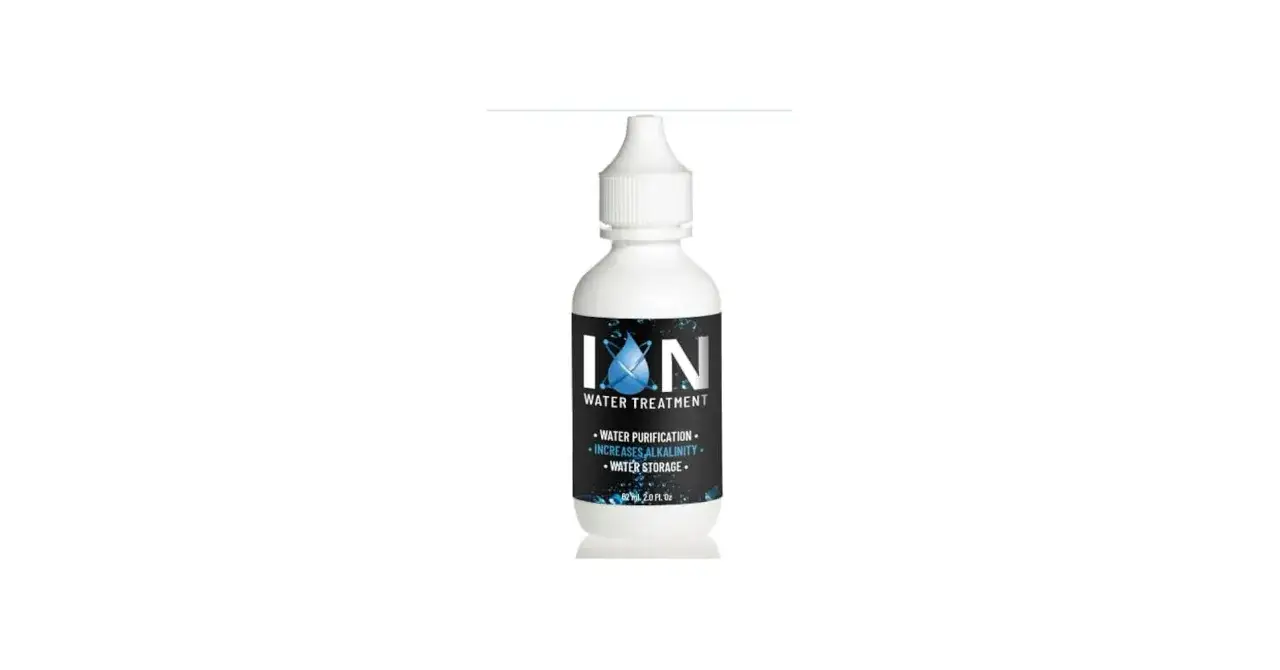 Flacon de traitement d'eau pour augmenter le pH de l'eau naturellement. Purifie, augmente l'alcalinité et aide au stockage de l'eau.