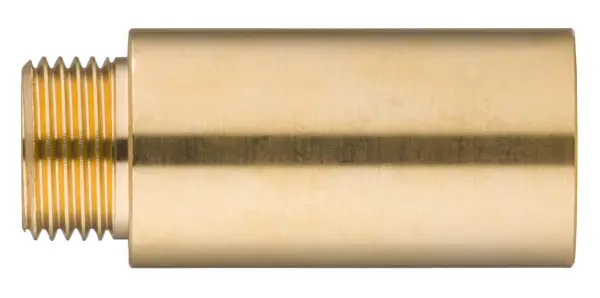 Rallonge 1/2 mâle femelle en laiton, pour extension de tuyauterie.